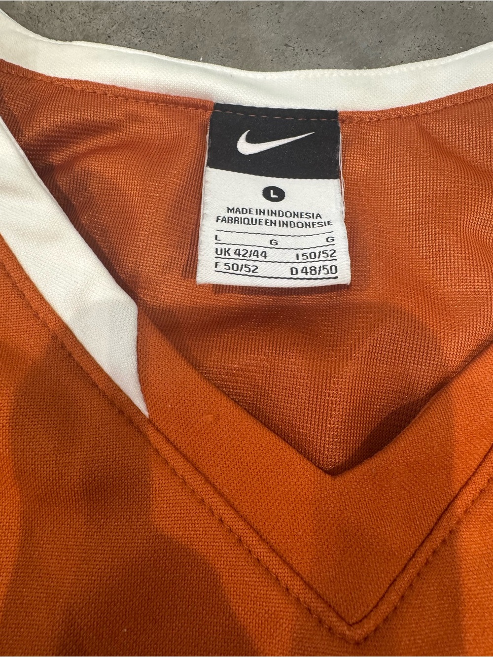 Nike Men's Texas Basketball Jersey - White Trim on Burnt Orange - Picture 3 of 3